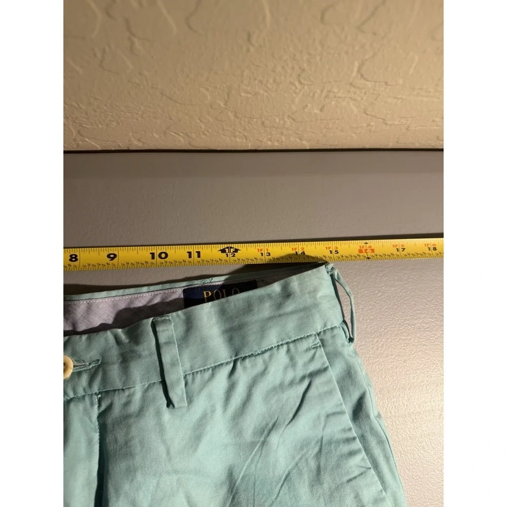 Polo Ralph Lauren Shorts Men 30 Classic‎ Fit Teal Chino Cotton Preppy Casual
